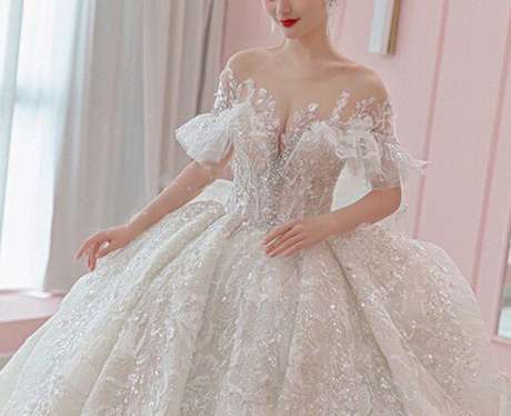 M8221 Robe de mariée/ Robe de mariage/ Tous les tailles/ Sur Mesures-【Livraison gratuite 】