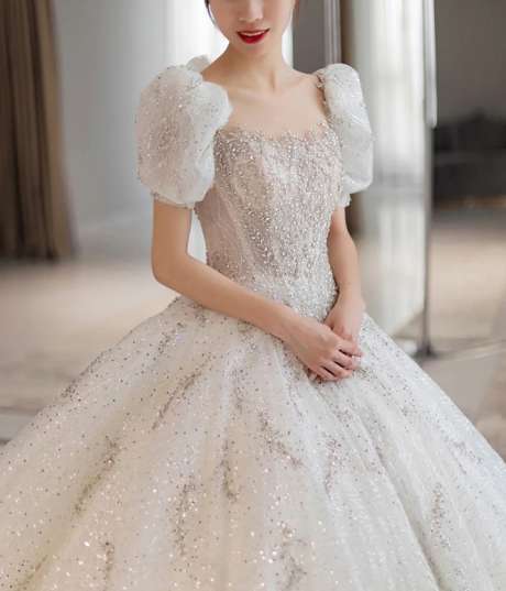 M8331 Robe de mariée/ Robe de mariage/ Tous les tailles/ Sur Mesures-【Livraison gratuite 】