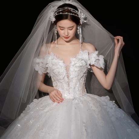 MY22-034 Wedding Dresses/ Wedding Gown / All sizes/ Tailor made-【Free shipping】