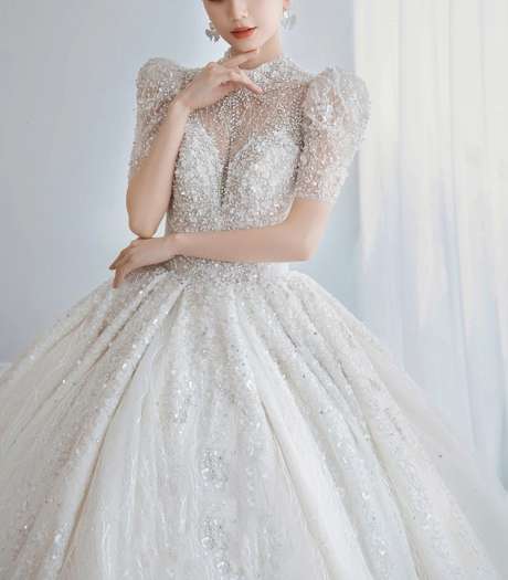 MY22-037 Wedding Dresses/ Wedding Gown / All sizes/ Tailor made-【Free shipping】