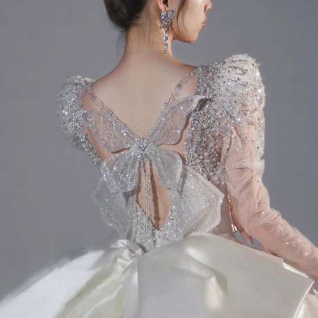 MY22-039 Wedding Dresses/ Wedding Gown / All sizes/ Tailor made-【Free shipping】