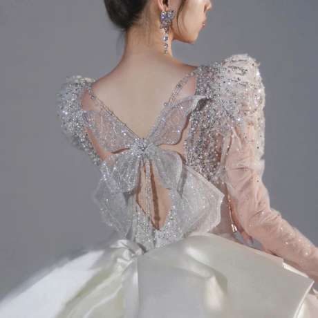 MY22-039 Robe de mariée/ Robe de mariage/ Tous les tailles/ Sur Mesures-【Livraison gratuite 】