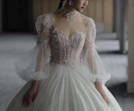 MY22-043 Robe de mariée/ Robe de mariage/ Tous les tailles/ Sur Mesures-【Livraison gratuite 】