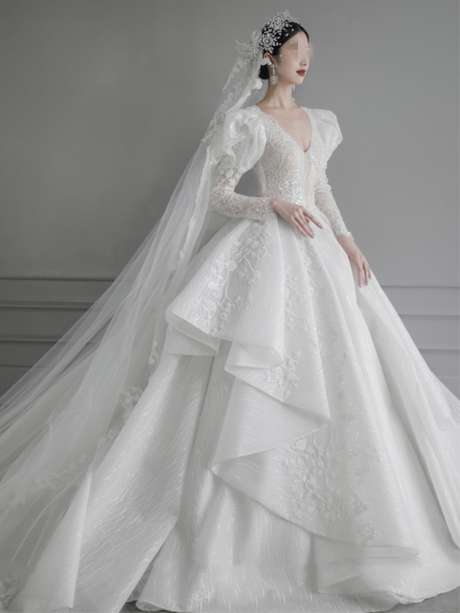 MY22-054 Robe de mariée/ Robe de mariage/ Tous les tailles/ Sur Mesures-【Livraison gratuite 】